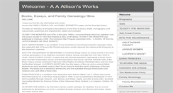 Desktop Screenshot of aaallison.com