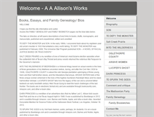 Tablet Screenshot of aaallison.com